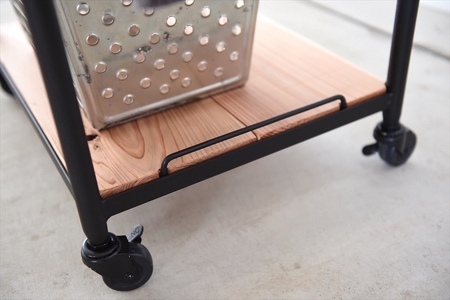 キッチンワゴン / アイアン&ウッド(無垢) 【W standard 】