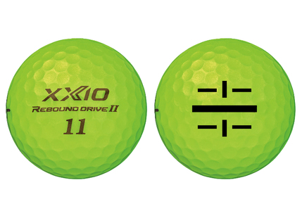 ゴルフボール　ゼクシオ リバウンドドライブⅡ　ライムイエロー【１ダース　/１２球入り】【ライン入り】