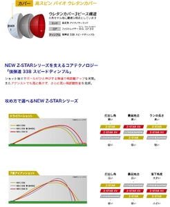 　ゴルフボール　スリクソン　Z-STAR　ダイヤモンド3　イエロー【１ダース　/１２球入り】【ライン入り】