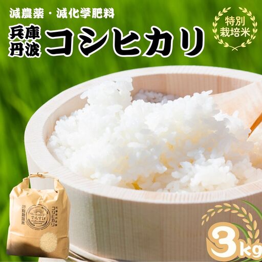 特別栽培米　丹波コシヒカリ　3kg