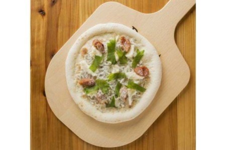 手作り極上冷凍ピザ「福良湾の釜揚げしらすと梅肉PIZZA」３枚セット