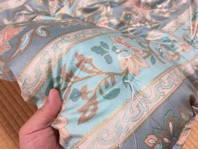 ゴージャスなコットン肌布団＜抗菌・防ダニ＞/シングル・グリーン