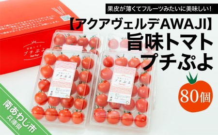 【アクアヴェルデAWAJI】旨味トマト　プチぷよ　80個