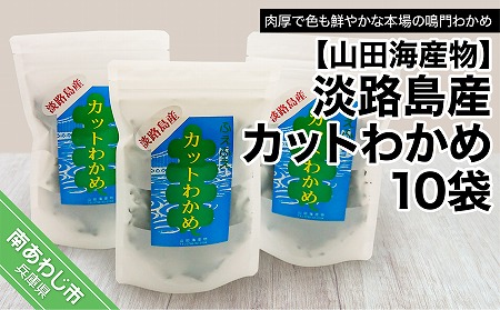 山田海産物】淡路島産カットわかめ 10袋 | 兵庫県南あわじ市