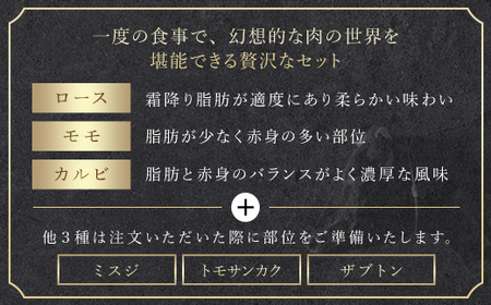 【和牛セレブ】神戸牛6種の希少部位焼肉食べ比べ500g AS33D31