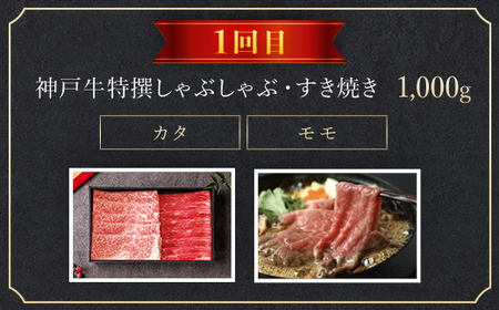 【和牛セレブ】神戸牛 定期便「エコノミークラス」（定期便4回） AS33L8