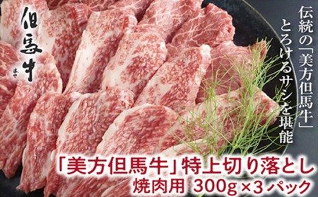 【美方但馬牛】特上切り落し300g×3パック(焼肉用)