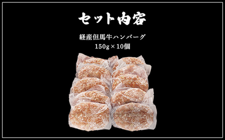 経産但馬牛ハンバーグ150g×10個 兵庫県 朝来市 AS2CA13