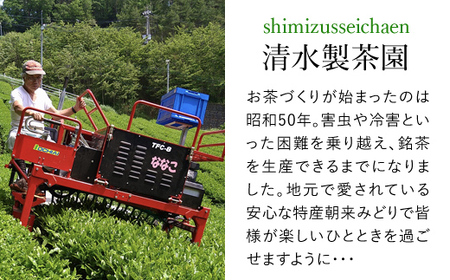 ＼令和6年産 新茶／ 清水製茶園の朝来みどりお茶セットB お茶 茶 おちゃ ちゃ 日本茶 緑茶 おちゃっぱ お茶っ葉 茶葉 煎茶 新茶 無農薬 農薬不使用 兵庫県 朝来市 AS2BA10