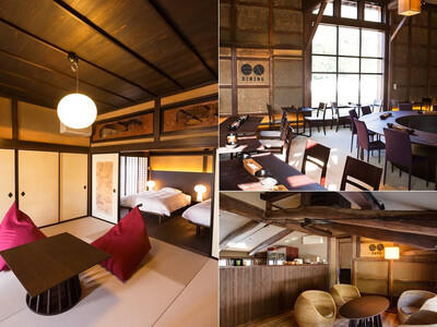 竹田城 城下町 ホテルENの1泊2日ペア宿泊券(2食付き)【5786242】朝来市 竹田城 雲海 但馬牛 但馬鶏 魚介 岩津ねぎ 老舗酒造場 リノベーション