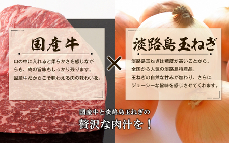 淡路島玉ねぎと国産牛の生ハンバーグ150g×20個　　 [冷凍ハンバーグ たまねぎハンバーグ 淡路島ハンバーグ ハンバーグ 合挽 ハンバーグ 国産 ハンバーグ]