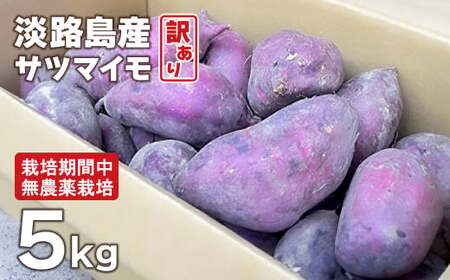 【訳アリ】淡路島産サツマイモ 5kg【栽培期間中、無農薬栽培】　　[さつまいも サツマイモ さつまいも サツマイモ]