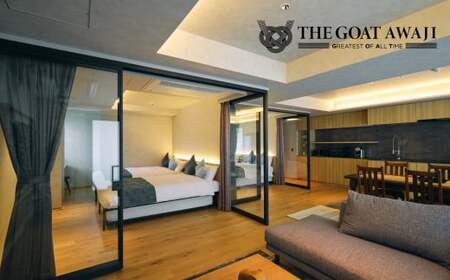 THE GOAT AWAJI（ザ ゴート アワジ） 宿泊券 メイン・プレミアム2階/3階 フロア貸切 1泊2食付き 淡路島