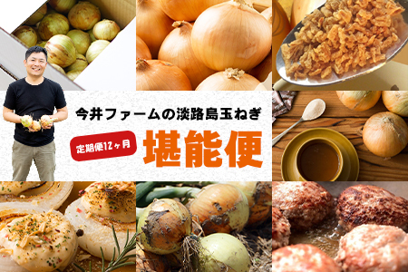 【定期便12ヶ月】今井ファームの淡路島たまねぎ堪能便