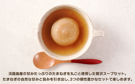 淡路島たまねぎ丸ごとスープ3種セット (コンソメ・トマト・カレー)
