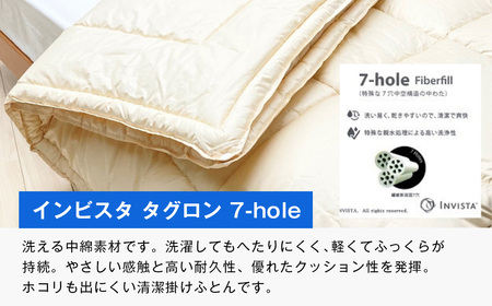 清潔掛ふとん 洗えるインビスタ ダクロン 2枚合わせ 日本製 SL ふわもち15TW