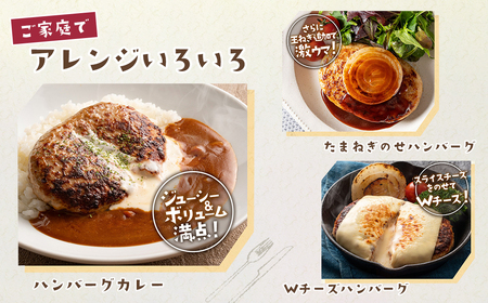 淡路島たまねぎどっさりジャンボハンバーグ プレーン＆チーズセット 200g×10個  【2026年2月～3月発送】  　[チーズハンバーグ 食べ比べ 人気]