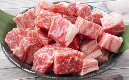 【定期便3ヶ月】淡路牛ロースの定期便（ロース切り落し・厚切ロース焼肉用カット・ロース サイコロステーキ）　[小分け 冷凍 牛肉 人気]