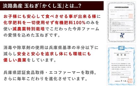 【新たまねぎ】今井ファームの淡路島たまねぎ「かくし玉」 5kg【発送時期2025年4月下旬～5月頃】