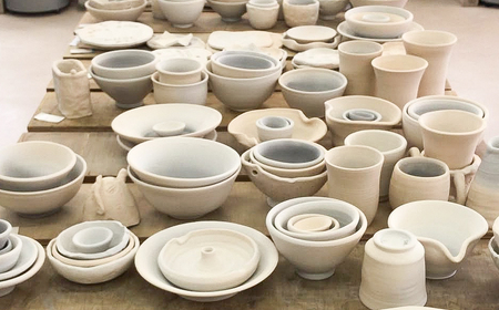 淡路市立陶芸館で陶芸体験