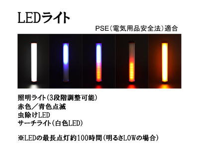 AG46　防水 LED チャージャー / ピンク （6000ｍAh）【 モバイルバッテリー 照明 防水 防災 災害 アウトドア レジャー 蓄電機 充電器 】