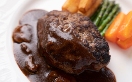 J24 但馬牛 ハンバーグ 6個 セット(デミグラスソース付) 【 黒毛和牛 国産 個包装 小分け 冷凍 簡単調理 兵庫県 宍粟市 ビーフ デミグラス 】