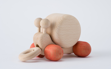 AH5　木のおもちゃ「カタツムリのオルゴール・プッシュフォン・コイヌ」