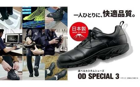 AO4 ミズノウォーキングシューズ【ブラック4E】OD SPECIAL 3 【 mizuno