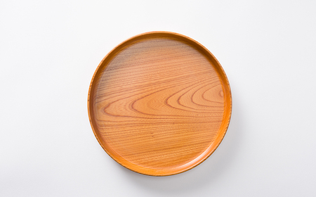 AW12 ケヤキの丸盆（28ｃｍ） 【 けやき 天然木 木製 木目 シンプル お盆 盆 トレイ 】