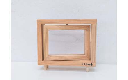 AZ1　宍粟杉　フォトフレーム工作キット  【 写真 アルバム プレゼント 工作 手作り 工作セット 宿題 木工 デコレーション 】