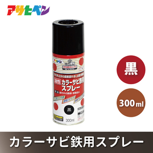 アサヒペン  カラーサビ鉄用スプレー 黒 300ml [スプレー缶 塗料 DIY 日曜大工 屋内 屋外] 9,800円