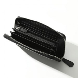 I-19　サフィアーノラウンド長財布　ブラック