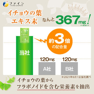 H-204　イチョウ葉エキスPrime×3個セット
