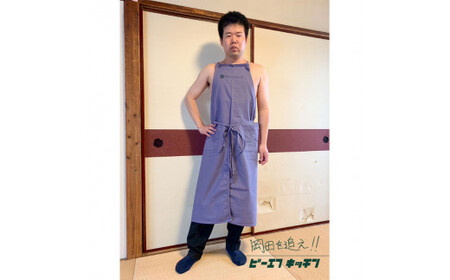 BF KITCHEN×岡田を追え!!　ロングエプロン_くり[1102]