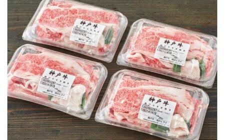 神戸牛 すき焼肉切り落とし（普段使い）500g 神戸牛スライス250g×2p [1277]