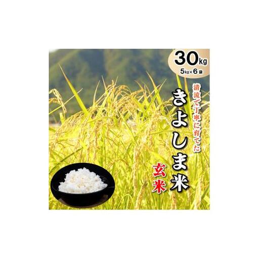 きよしま米【玄米】５kg×６袋[825] コシヒカリ