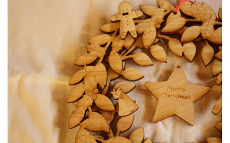 ひのきの香りクリスマスリース（おうちでつくるキット）[947]