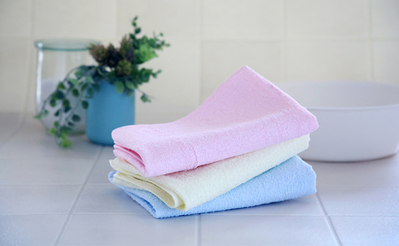 石けんいらずのボディタオル　ハダピカ３色組（ピンク、ブルー、イエロー） 