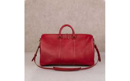 ボストンバッグ 本革 日本製 レザー 旅行 カバン トラベルバッグ  WH-24 レッド