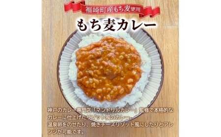 もち麦カレー 10箱入 福崎町産もち麦使用 レトルト カレー もち麦 お手軽 非常食 保存食