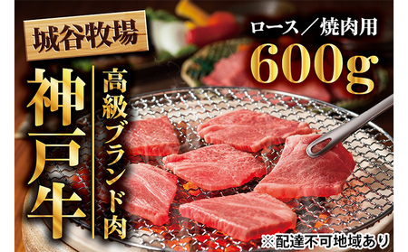 城谷牧場の神戸牛　ロース焼肉用600g