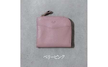 本革 L字ファスナー ミニ財布 日本製 レザー 革製品 コンパクト 小銭入れ Liete WH-23 ベリーピンク