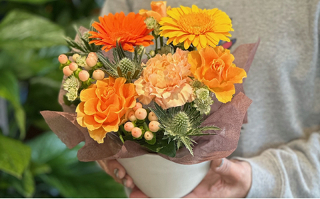 おまかせ フラワーアレンジメント ミニ（レッド×ピンク） 母の日 父の日 ギフト お祝い