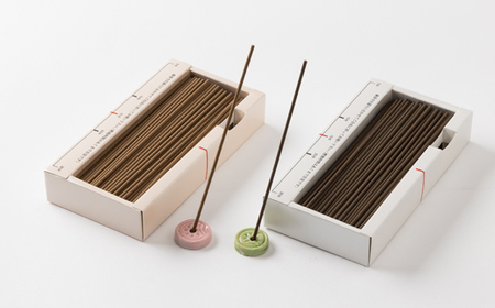 神河町 天然香原料100% 高級線香 ことのは 沈香、白檀セット 香立て付き【1112537】