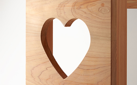 角椅子(ハート穴付)【1381691】