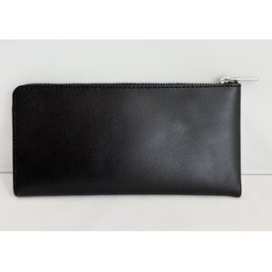 【申込受付後 生産】ジャパンレザー　本格牛革使用　本革長財布(ブラック)【1653529】