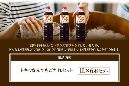 【なんでもごたれセット 1L×6本】 甘辛料理の味付け 煮物 肉じゃが きんぴらごぼう すき焼き 照り焼き 大人気 ふるさと納税 送料無料 香美町 香住 兵庫県 トキワ 33,000円 16-19