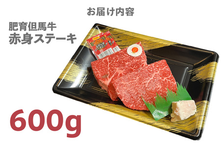 但馬牛 肥育牛 赤身 ステーキ 600g 冷凍 牛肉 香美町 02-34