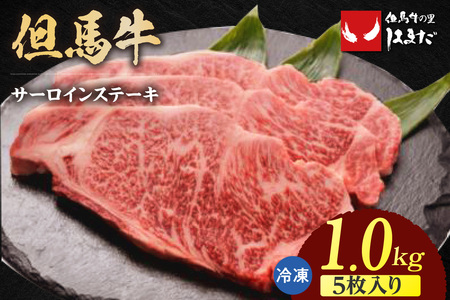但馬牛 サーロイン ステーキ 5枚 （200g×5枚入り） 計1kg 冷凍 牛肉  73-10