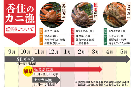 カニ【先行予約･柴山がに タグ付き 浜茹で 1kg以上】かにすき 焼きガニ 06-02